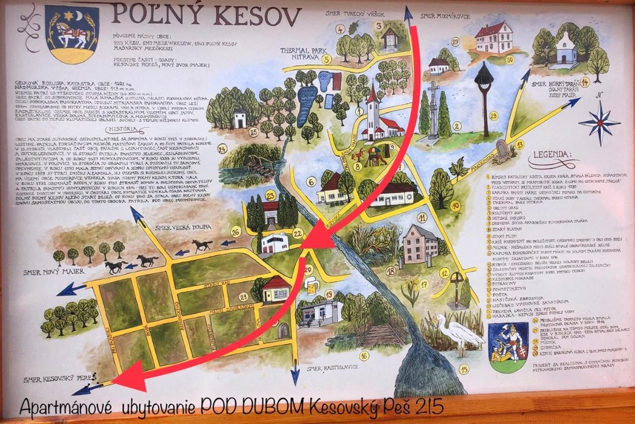 Apartmanove Ubytovanie Pod Dubom Polny Kesov Bagian luar foto